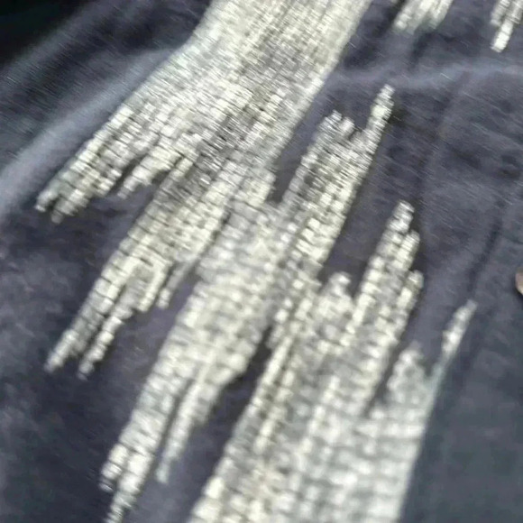 Pilcro Southwestern pattern button up loose fit top small - Picture 7 of 8